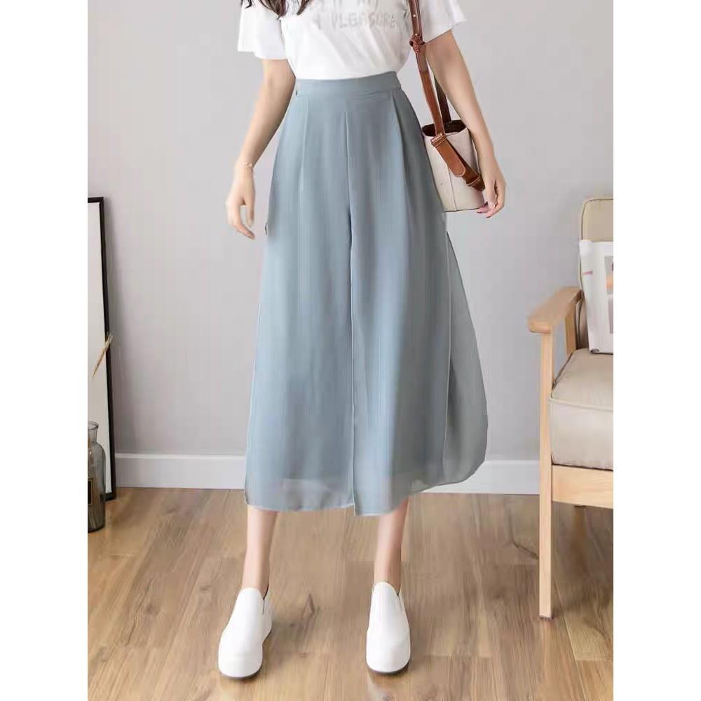 QUẦN ỐNG RỘNG DÁNG SUÔNG XẺ TÀ FULL SIZE XS-&gt;XXL, VẢI MỀM HAI LỚP THỜI TRANG