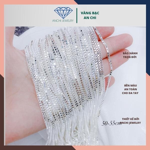 Vòng cổ nam, Dây chuyền nữ,bạc ta nguyên chất S99% bản 3 li nam tính,An chi jewelry