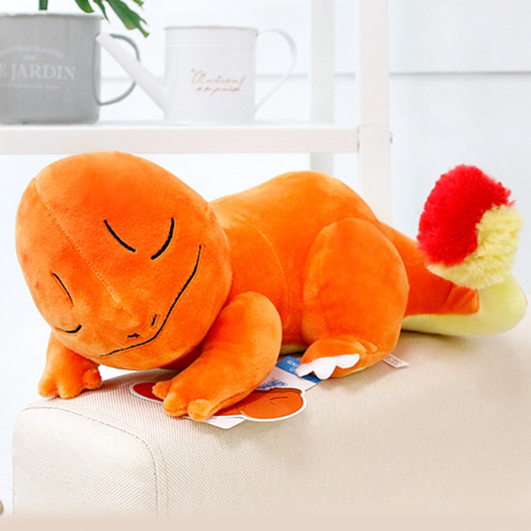 Gấu bông pokemon charmander - Khủng long lửa ngủ say (30 cm) gb73 (Màu Cam)