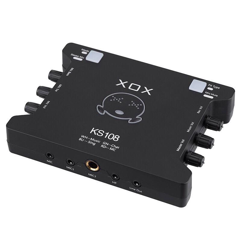 Micro thu âm Max 79 cao cấp - Soundcard XOX KS108, chuyên thu âm, hát karaoke, livetream fb, làm youtube