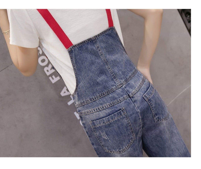 Set Quần Yếm Jean Kèm Áo Thun Cotton