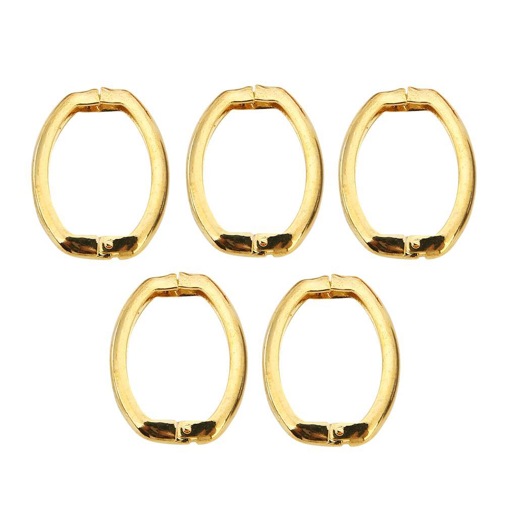 5Pcs Oval Spring Buckle For Bag Purse