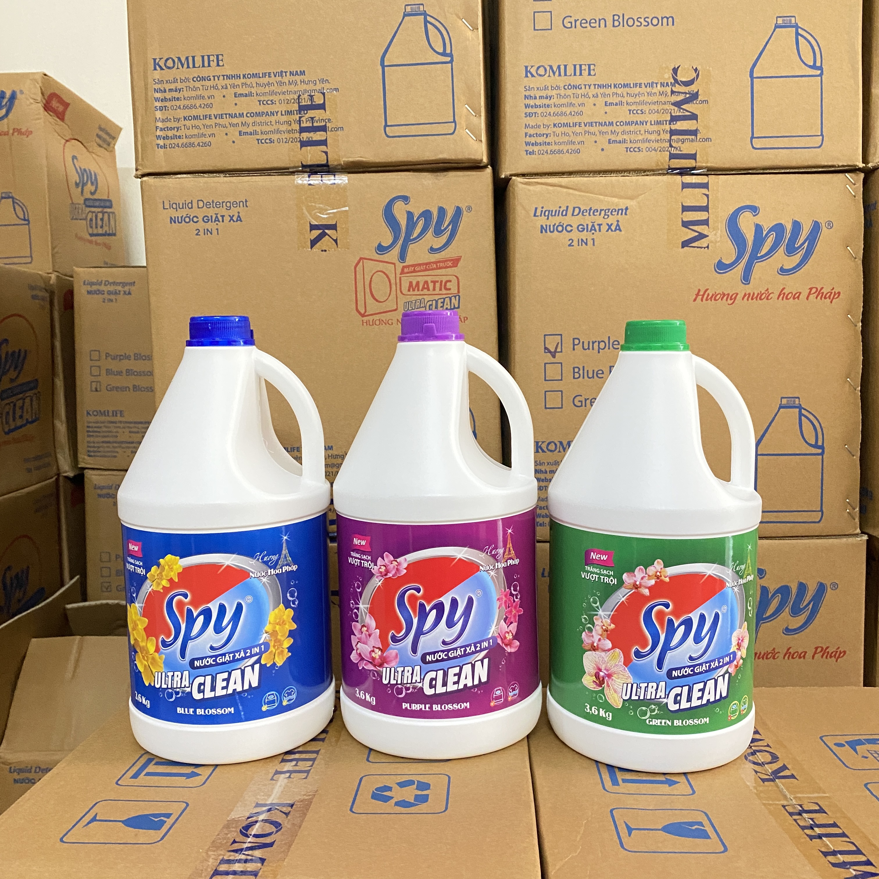 Combo Can Nước Giặt Xả SPY Ultra Clean 3,6 kg và Túi Nước Giặt Xả SPY Ultra Clean Plus 1,5 kg