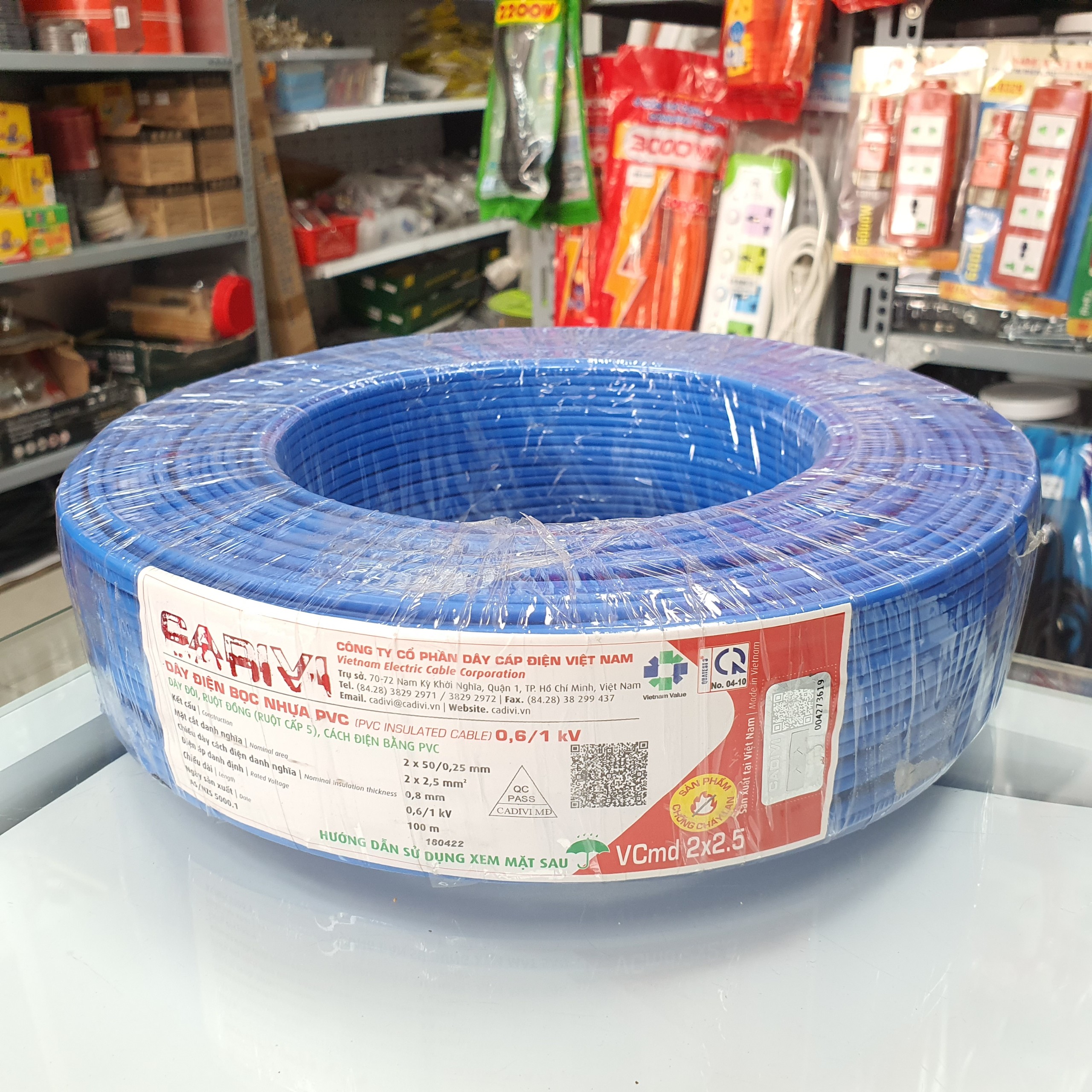 Dây điện Cadivi VCmd 2x.0.5, 2x0.75, 2x1.0, 2x1.5, 2x2.5 Dây đôi mềm