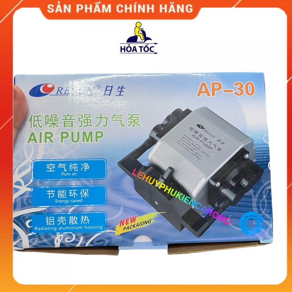 Máy Sủi Oxy Bể Cá Siêu Tiết Kiệm Điện, Giảm Ổn Có Thể Chia 6, Chia 8 Resun AP-30 16w/ AP-50 25w