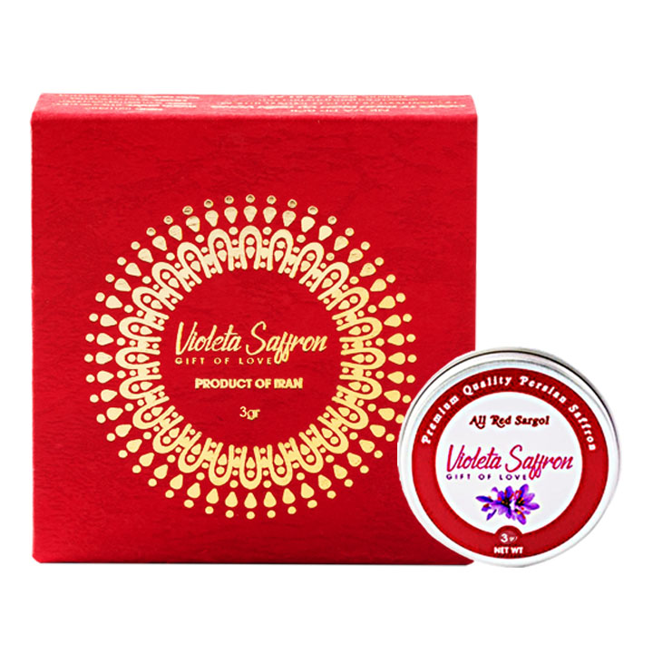 Nhụy Hoa Nghệ Tây Violeta Saffron - All Red Sargol - Giảm Mất Ngủ và Căng Thẳng, Tăng Cường Thể Chất - Hàng Chính Hãng (Hộp 3 gram)