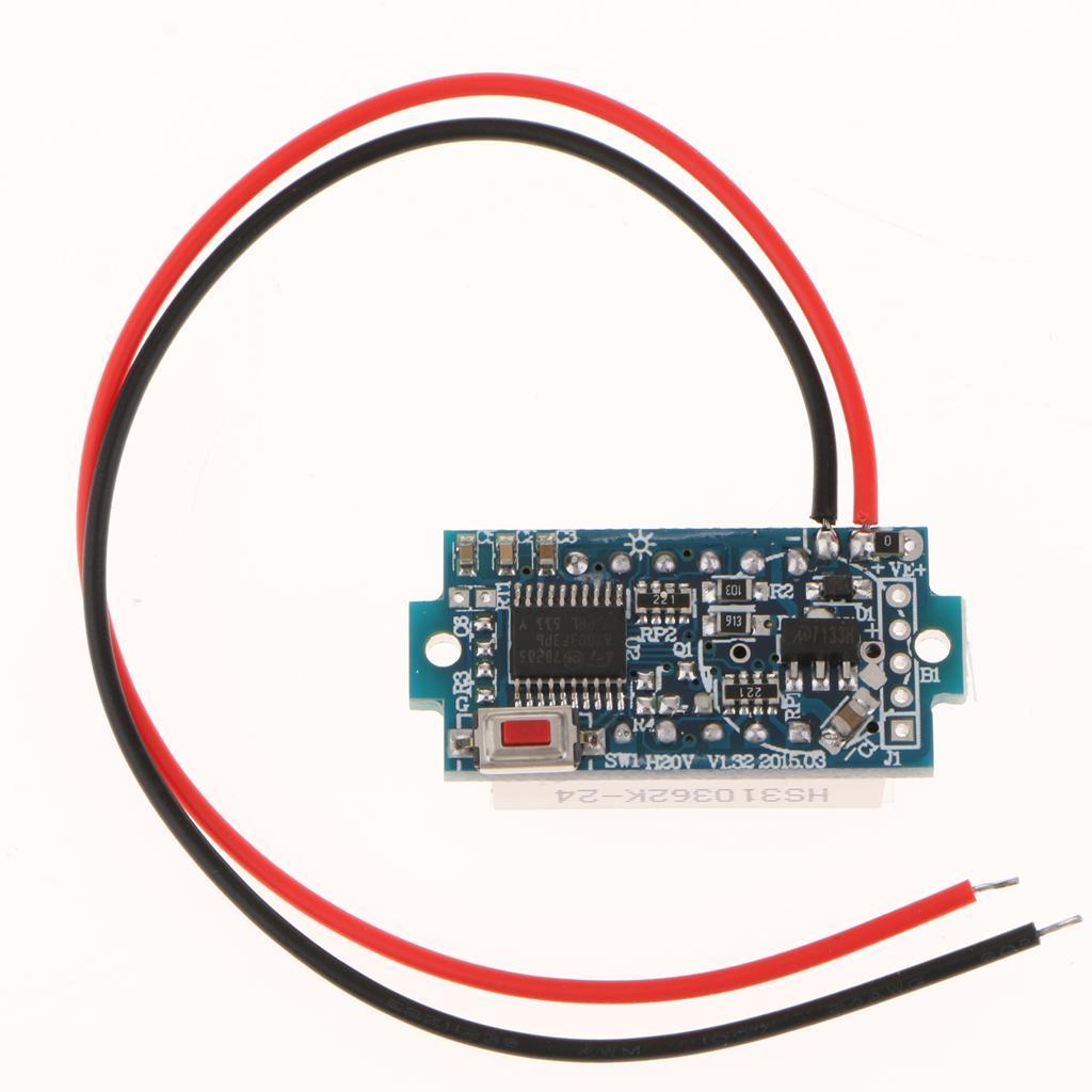 Mini Digital Voltmeter Voltage Meter, 0.36 Inch LED Display, DC 3.5-30V 20V