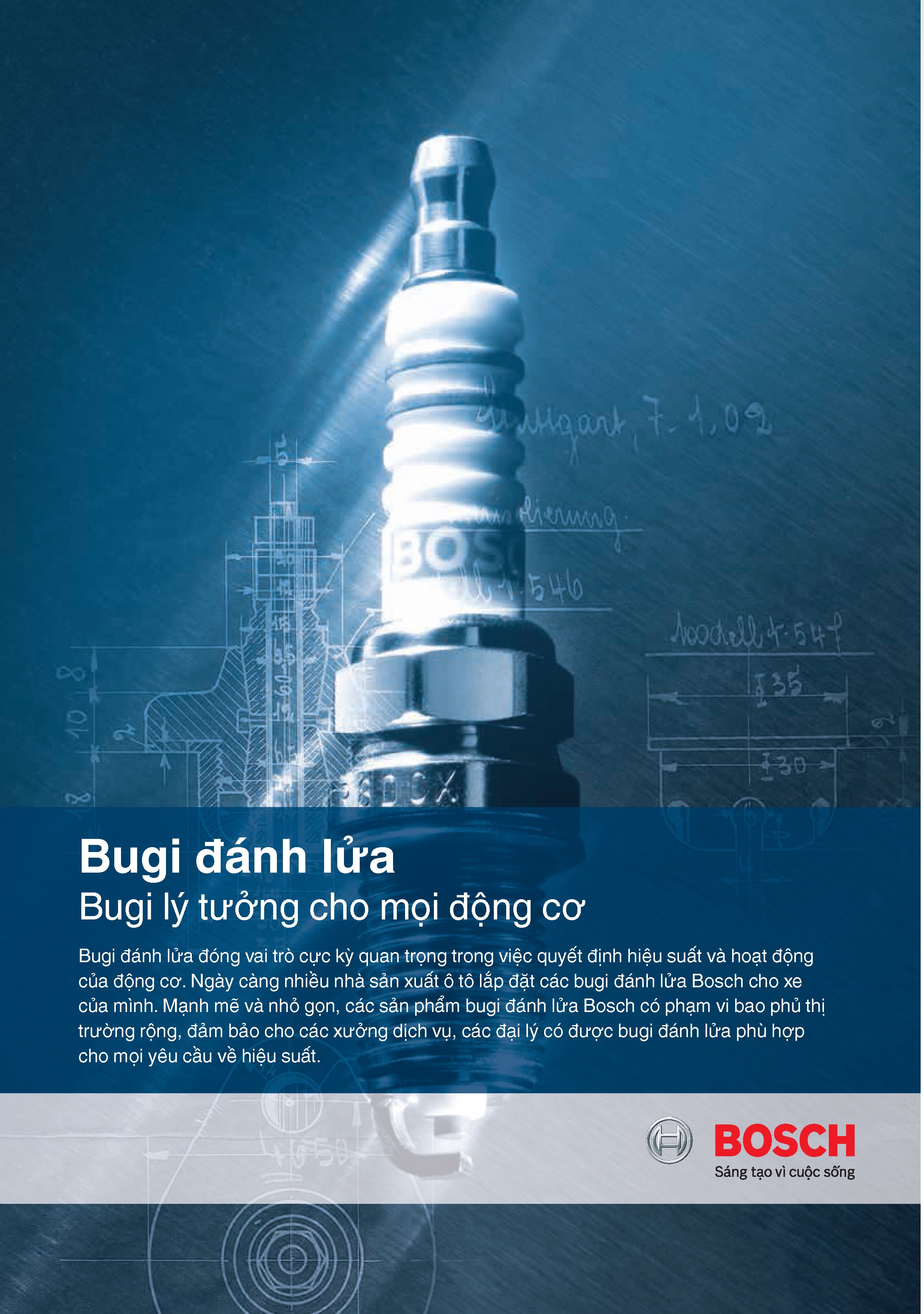 Bugi Bosch Chân Côn Ngắn Ford Escape Mondeo Focus Mazda 6 - HR7KPP33+