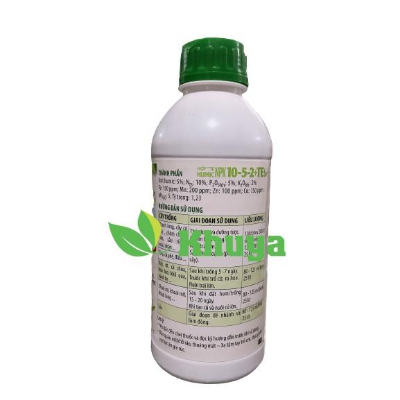 Phân bón lá sinh học Hợp Trí Humic NPK 10-5-2+TE 1 lít