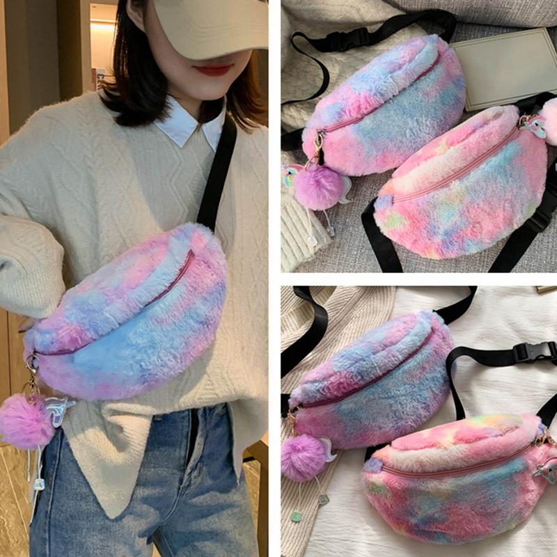 2021 Mới Kỳ Lân Eo Túi Nữ Thời Trang Sang Trọng Đáng Yêu Hông Nữ Bé Gái Dây Đeo Vai Túi Trẻ Em Eo Gói Hoạt Hình điện Thoại