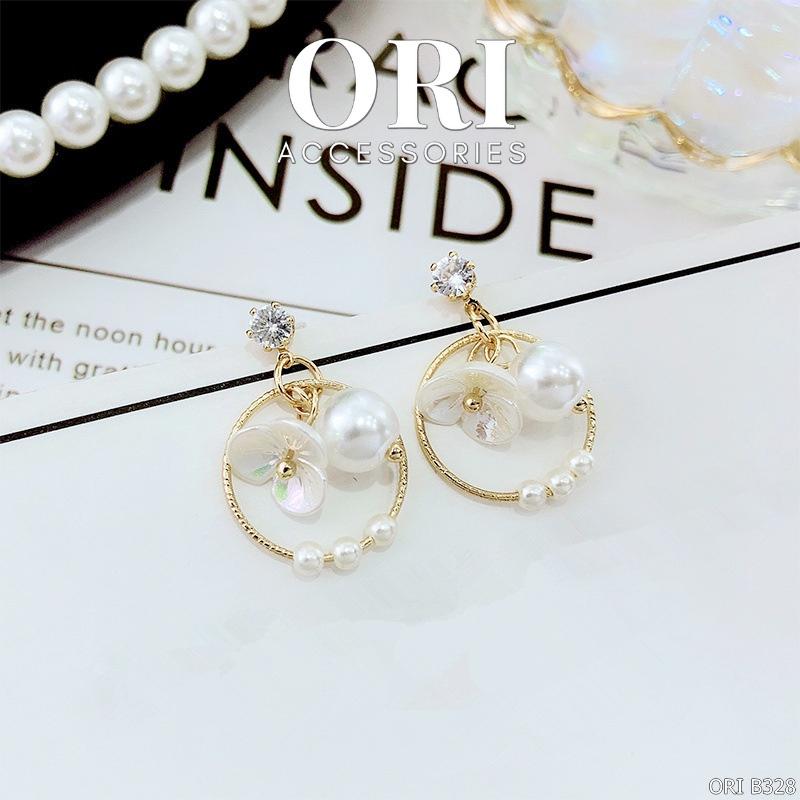 Bông tai nữ Vintage Pearl độc đáo thời trang ORI ACCESSORIES B328