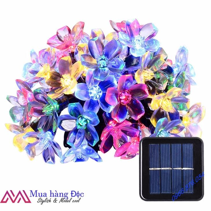 Đèn Trang Trí Ngoài Trời Dây Đèn Chống Nước Sakura Hoa Anh Đào Năng Lượng Mặt Trời