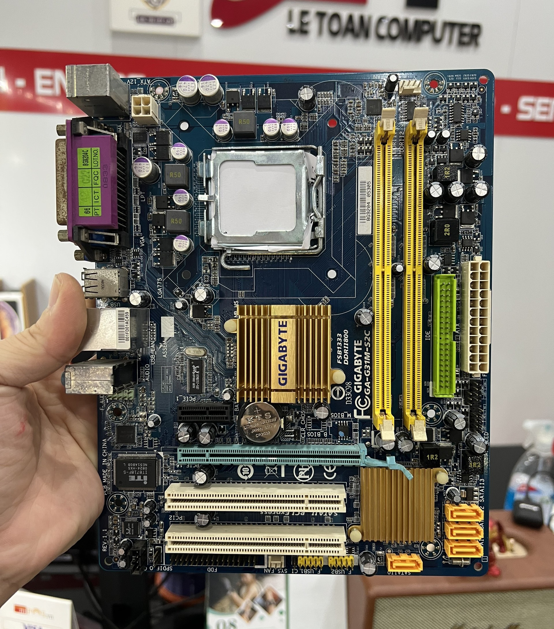 Mainboard Gigabyte G31 DDR2 Socket 775 - Hàng Chính Hãng