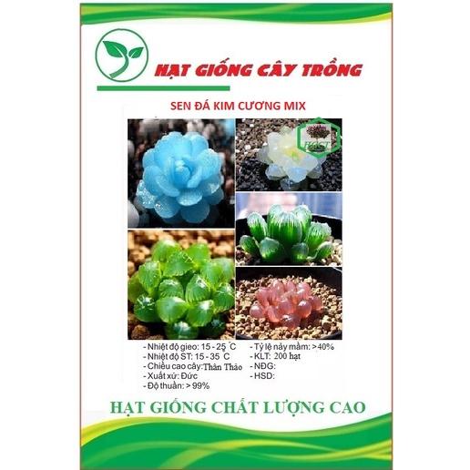 Hạt giống sen đá kim cương mix màu CT44 - Gói 200 hạt