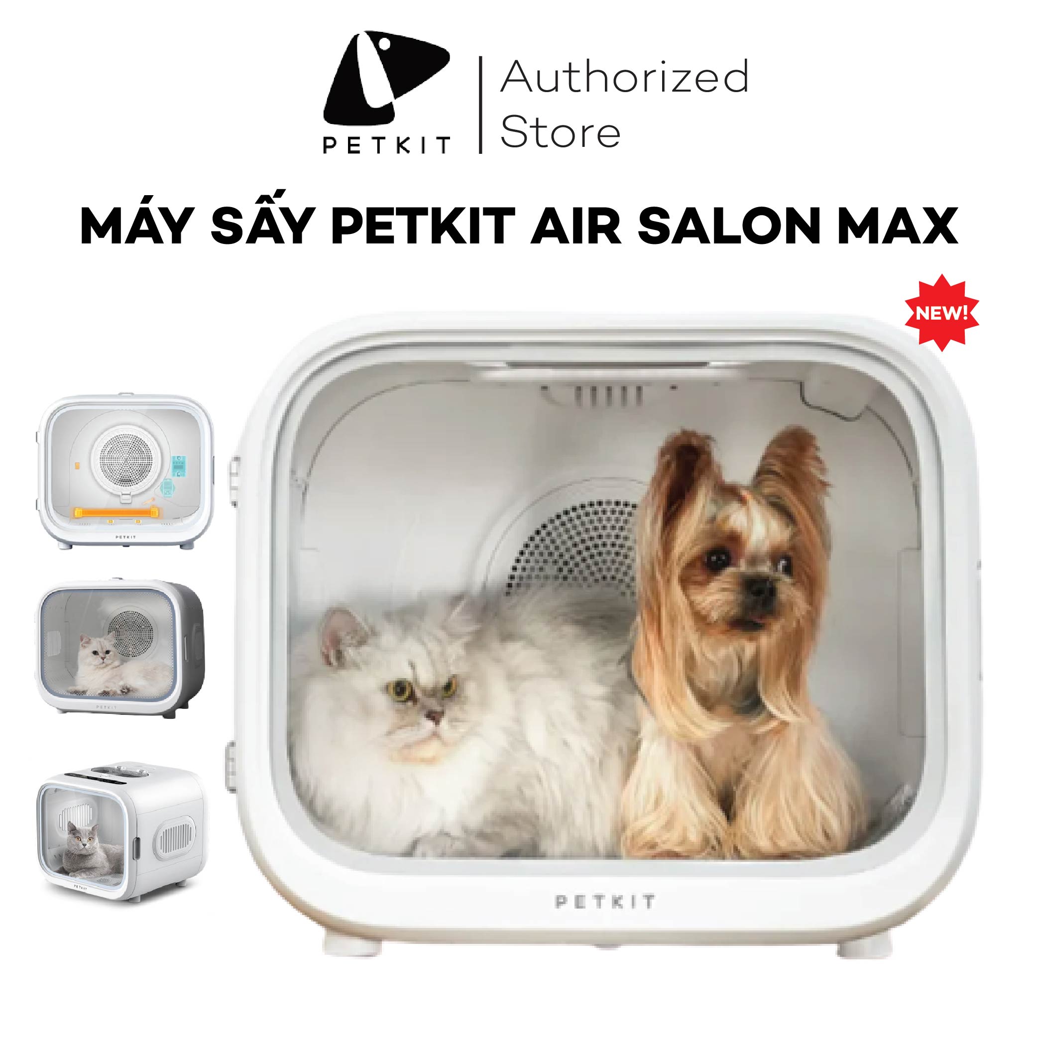 Máy Sấy Air Salon, Lồng Sấy Cho Chó Mèo Petkit AirSalon Max