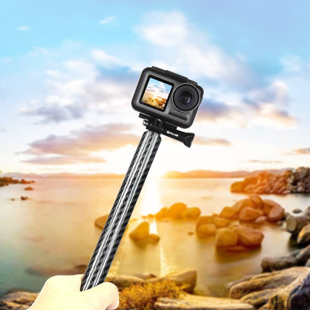 THANH NỐI DÀI CARBON CHO INSTA360 – GOPRO PULUZ 16.5CM - HÀNG NHẬP KHẨU