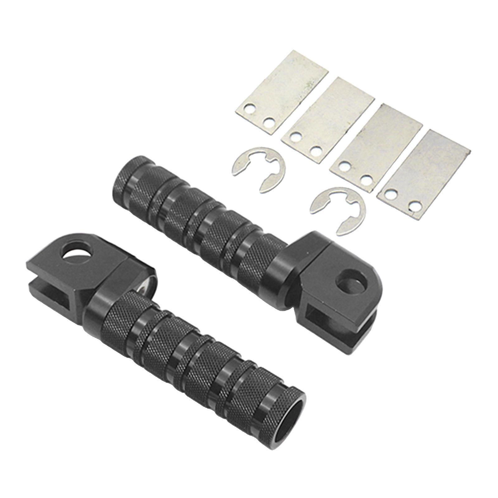 Front Foot Pegs Fit for   Z650 Z900 Z750 Z750R  ER-6N Black