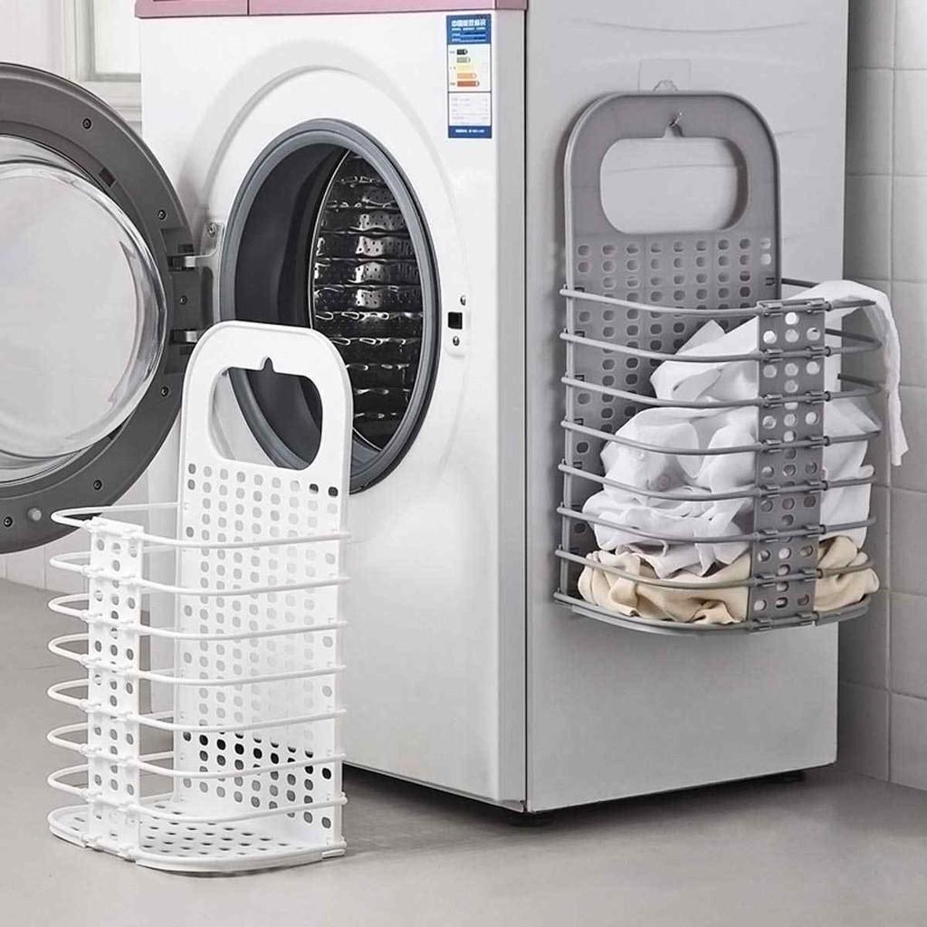 Giỏ đựng quần áo và đồ dùng thông minh treo tường có thể gấp gọn VIỆT NHẬT