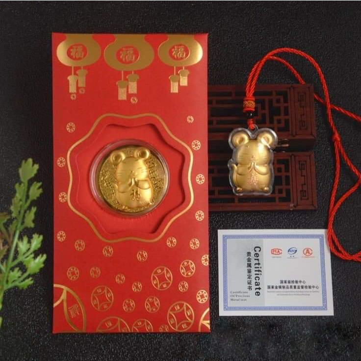 10 Bao lì xì chuột mạ vàng cao cấp 2020 - Hàng nhập khẩu
