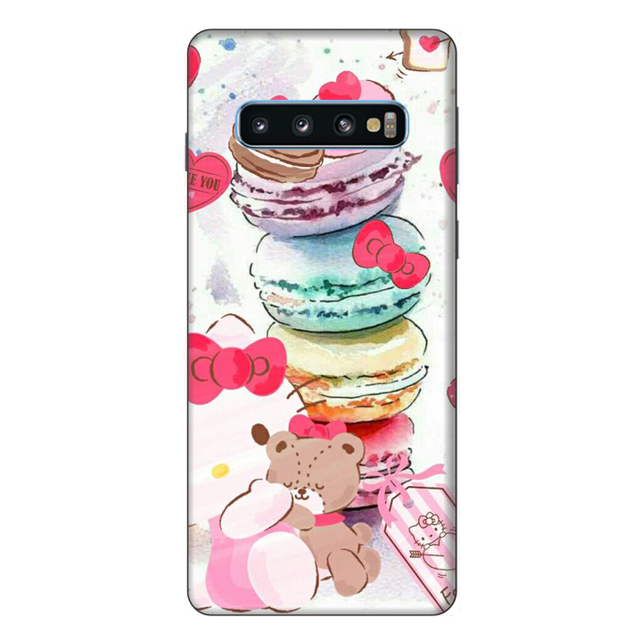 Ốp lưng điện thoại Samsung S10 Gấu Bong Uống Trà