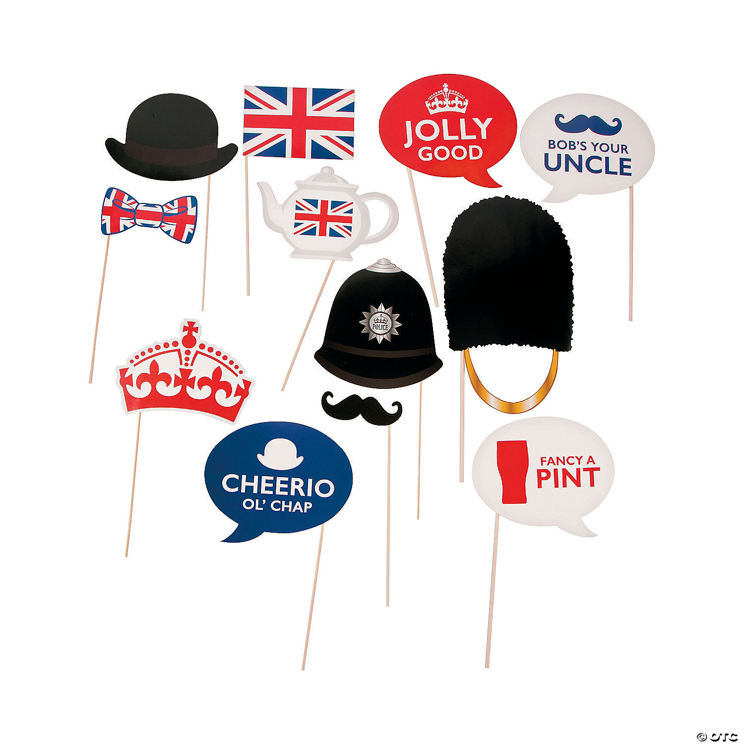 Bộ phụ kiện chụp hình ngày quốc khánh anh photo props for British National Day qka02