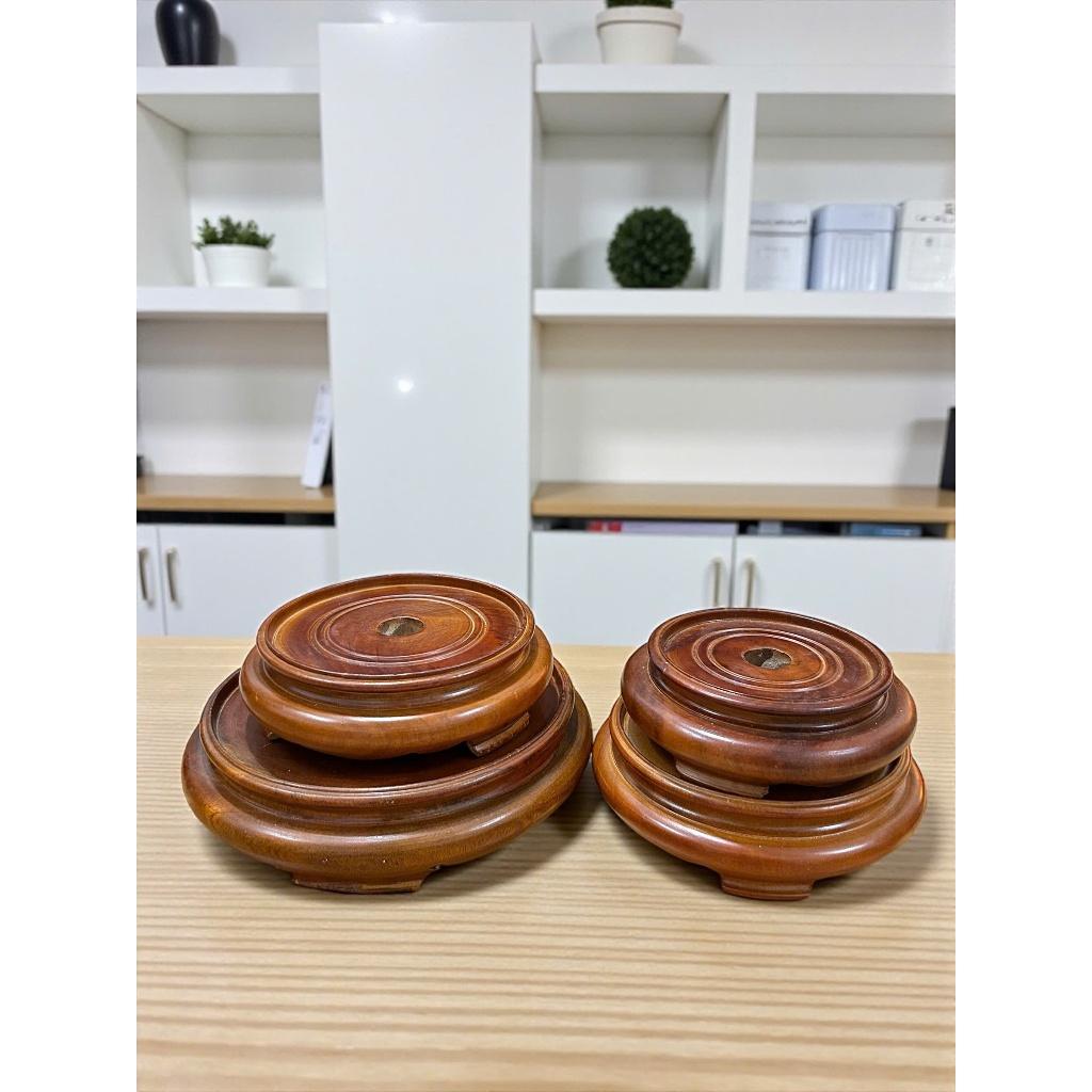Chân đế gỗ kê bát lư hương RỒNG VIỆT, chân đế tròn ban thờ thần tài, đủ kích thước gỗ sồi cao cấp