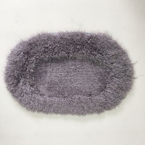 Thảm chùi chân oval lông xù - giao màu ngẫu nhiên
