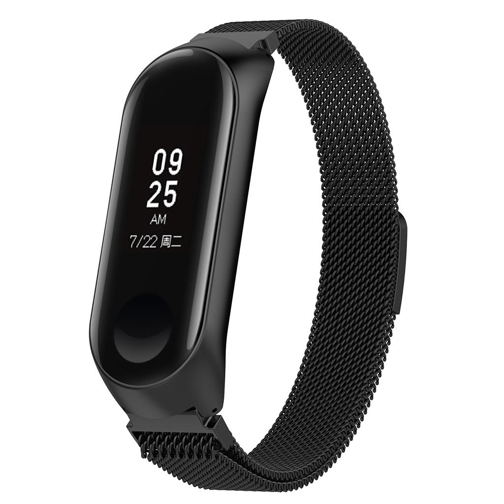 Stainless Steel Replacement Band Fitness Sports Activity Bracelet Wristband for Xiaomi Mi Band 3,Mi Band 4