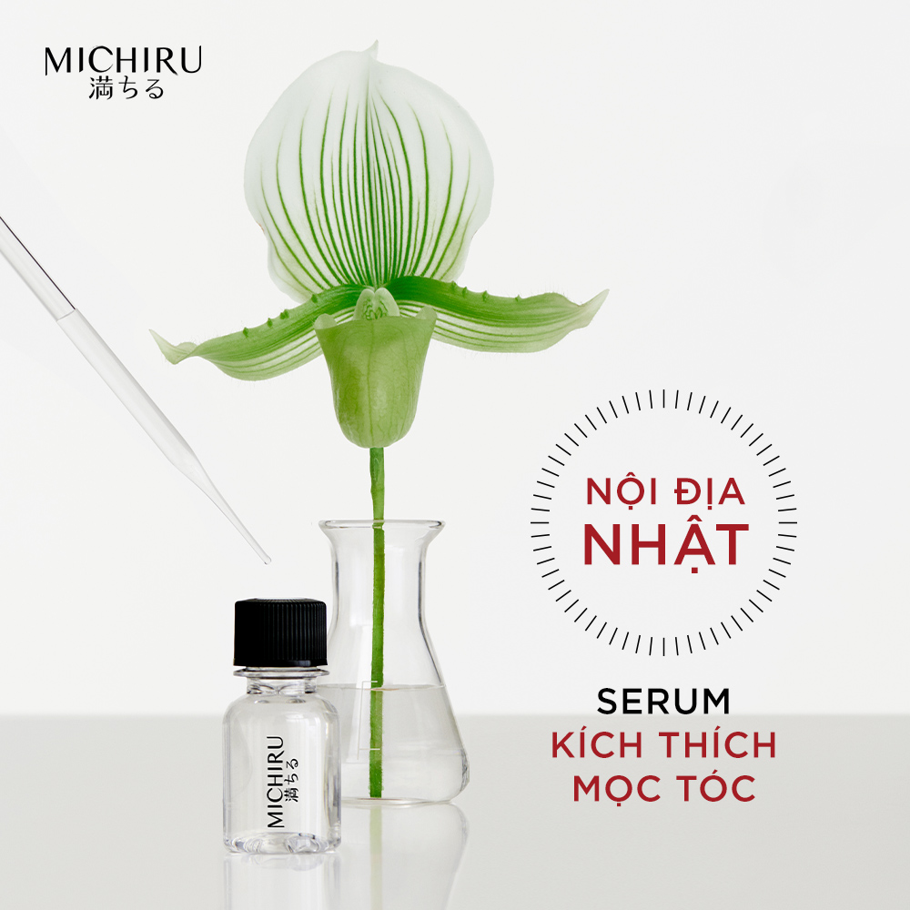 Tinh Chất Serum Michiru Giúp Mọc 2,721 Sợi Tóc Sau 1 Tháng Với Hoạt Chất Dynazinc 45ml