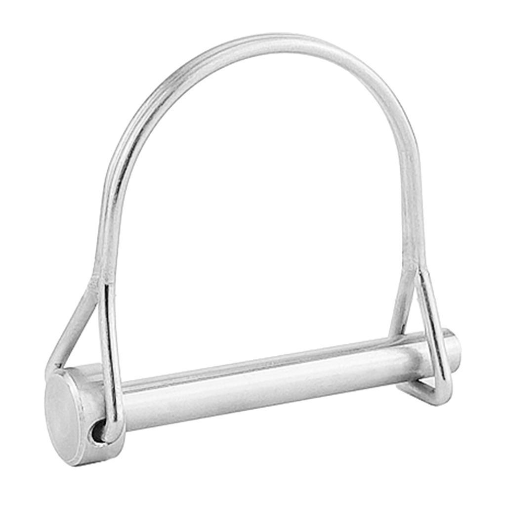 2-4pack 6.3x50mm 316 Stainless Steel Round Arch Locking Lock Pin for Marine