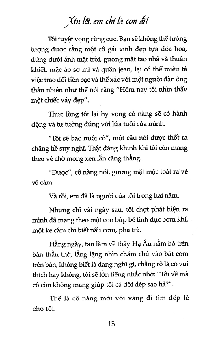 Xin Lỗi Em Chỉ Là Con Đĩ (Tái Bản)