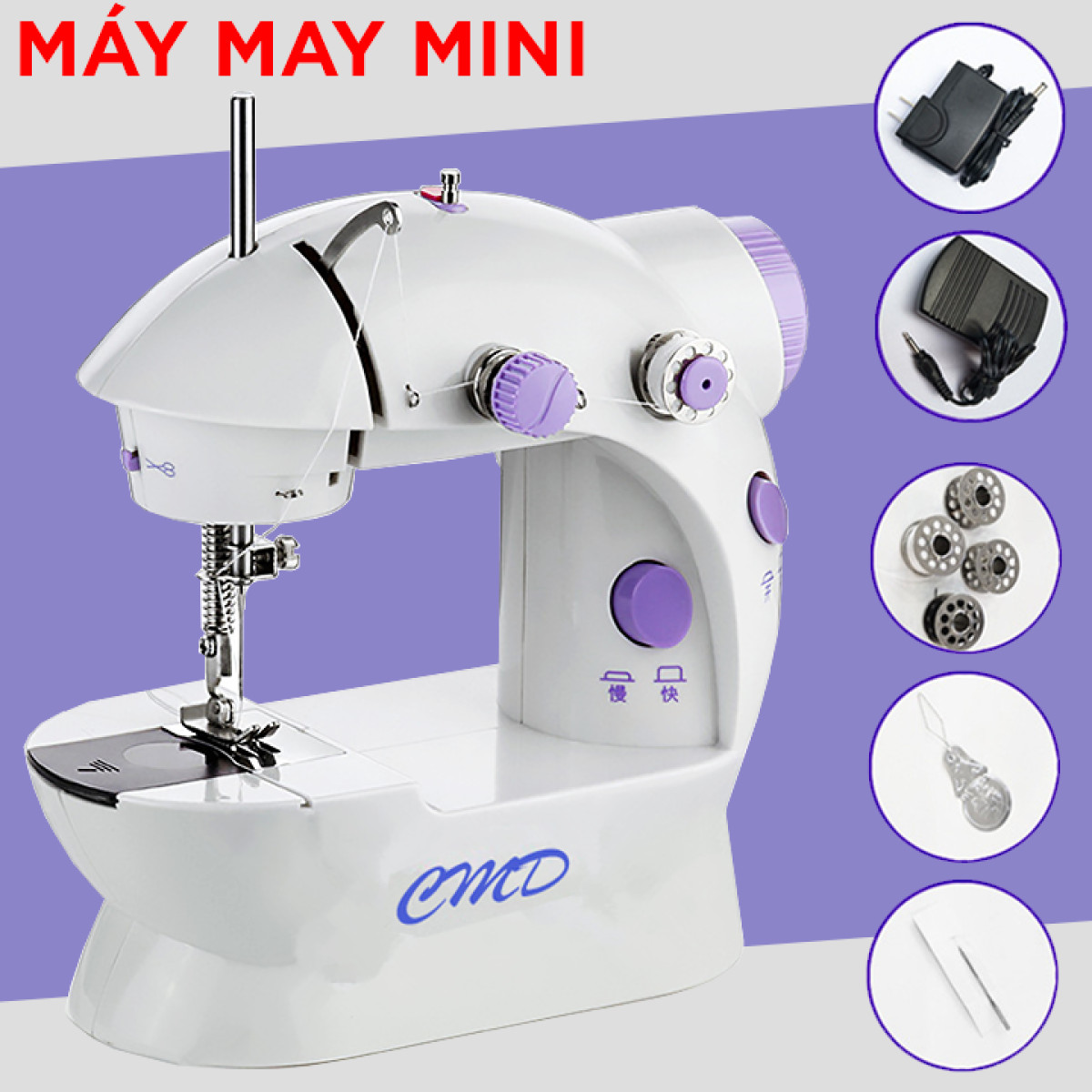 Máy May mini Để Bàn - Máy Khâu Gia Đình SIêu Tiện Lợi