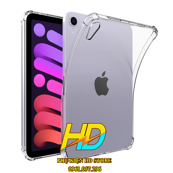 Ốp Lưng Dành Cho iPad Mini 6 iPad Mini 2021 Silicon Dẻo Trong Suốt Chống Sốc, Chống Va Đập, Có Gờ Bảo Vệ Camera, Hàng Cao Cấp