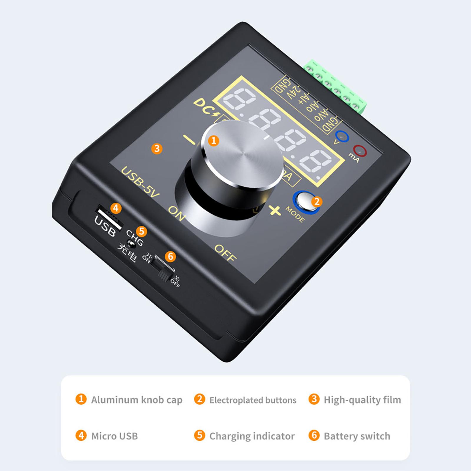 Digital Voltage Signal Generator 0-20mA Handheld Signal Generator Source Simulator Meter