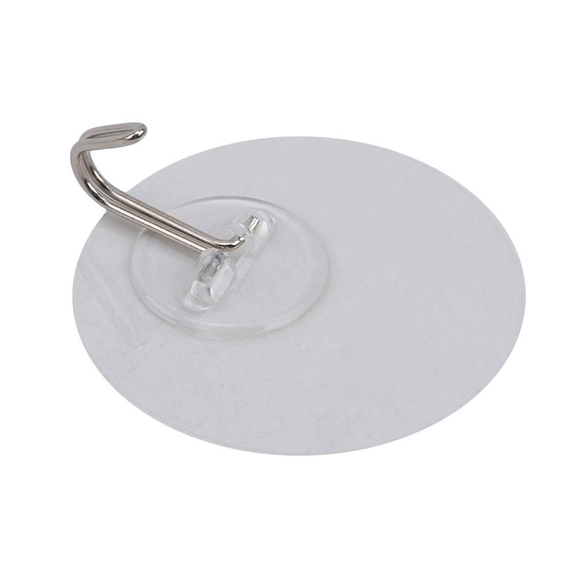 Set 5 Móc Treo Đồ Dán Tường Hình Tròn Trong Suốt Tự Dính Tiện Dụng Cho Nhà Bếp / Phòng Tắm