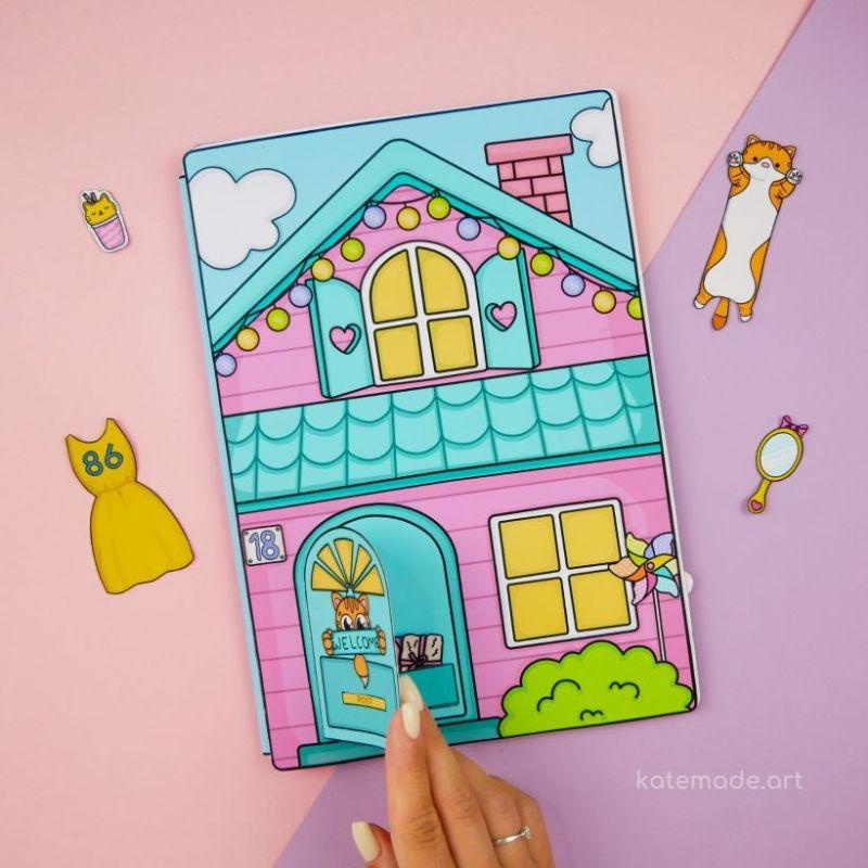 NHÀ CHO BÚP BÊ GIẤY 3 ( NHÀ CỦA MÈO HOLLY)