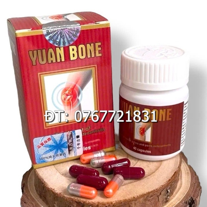 Viên uống đau nhức xương khớp Yuan Bone xuất xứ Malaysia - Hộp 40 viên - Mã số 1361