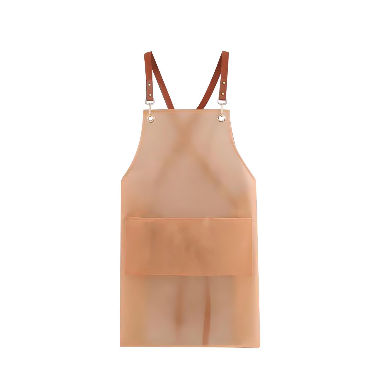 Cooking Apron Chef Apron Gardening Apron Oil Bib Apron for Cosmetology, Coffee Shop Sturdy Adjustable Straps Paint Apron Serving Apron