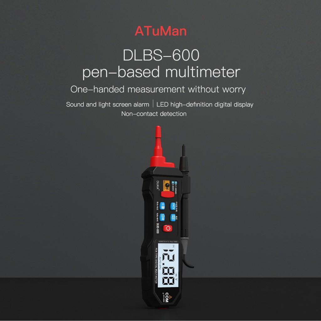 Bút Đo Vạn Năng Duka ATuMan AC DC 6000 Hiển Thị LCD NCV Có Đèn Từ Xiaomi Youpin