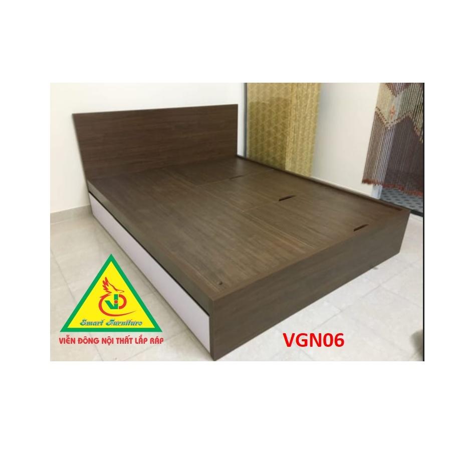 Giường ngủ gỗ MDF - kiểu dáng đơn giản hiện đại VGN06