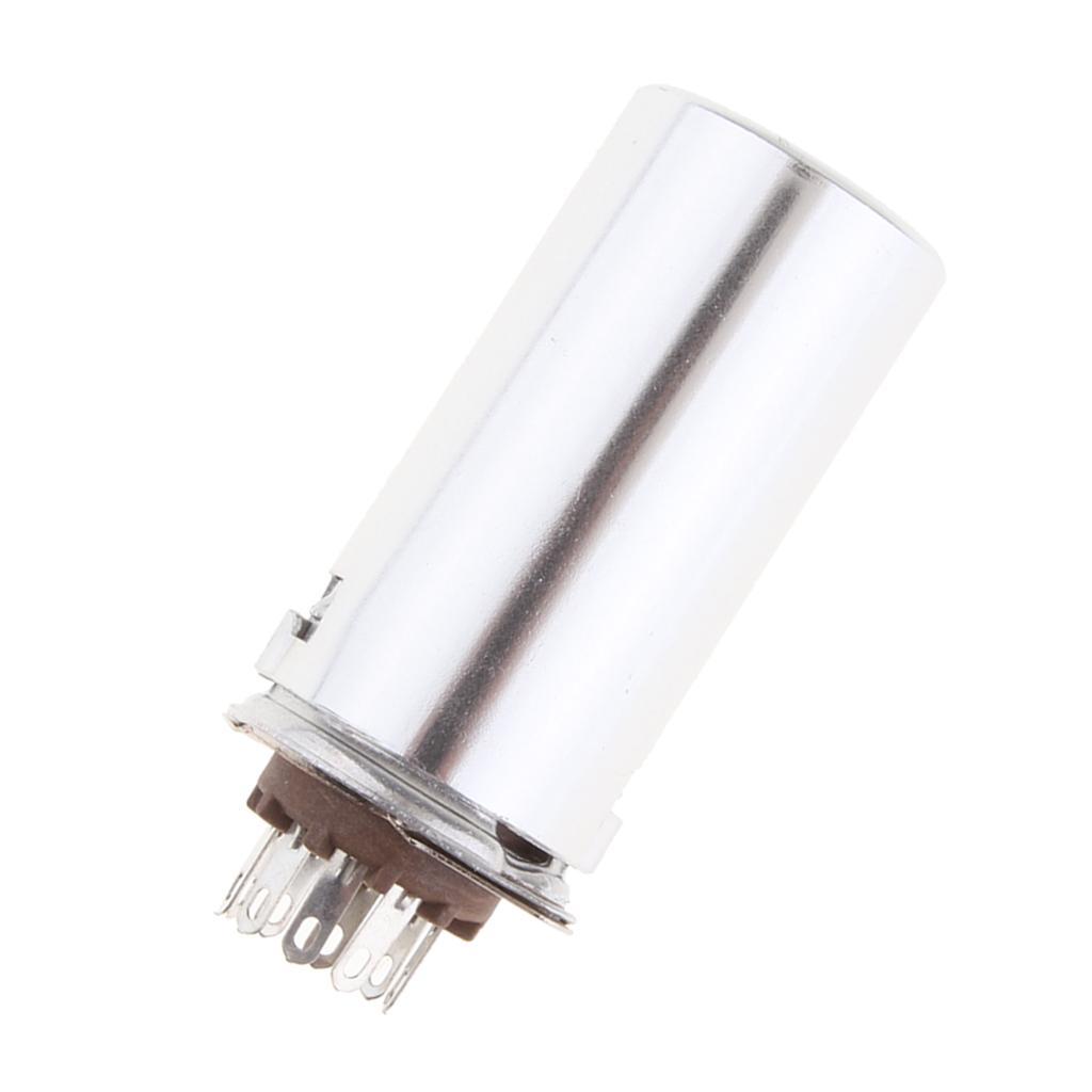 9 Pin Vacuum tube Socket with 40mm Aluminum  for 12AU7, ECC82, 6n1