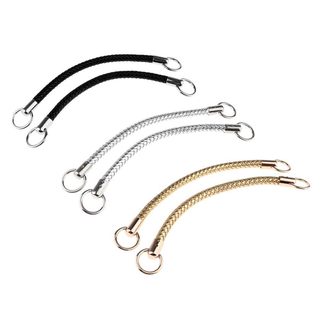 1 Pair Shoulder Bag Replacement Handles PU Leather Handbag Strap 25cm