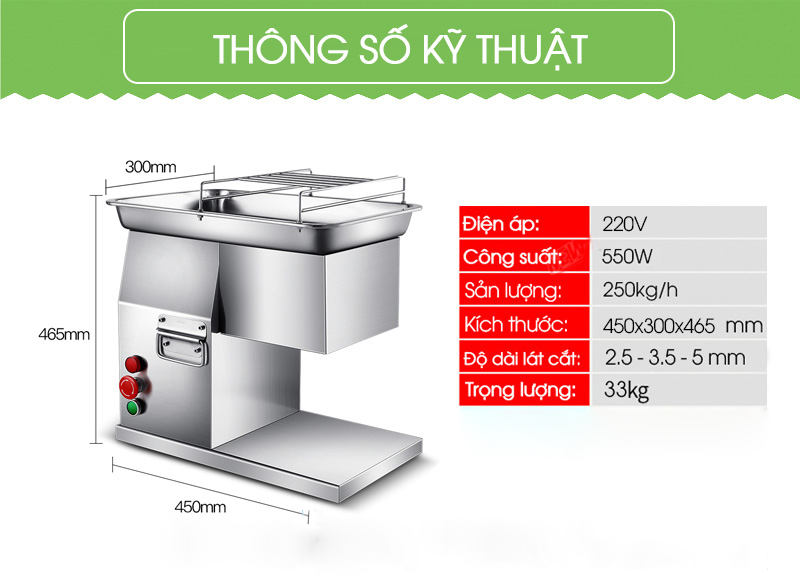 Máy Thái Thịt QX 250 NEWSUN Công Suất 550W, Thái Đa Năng - Hàng Chính Hãng