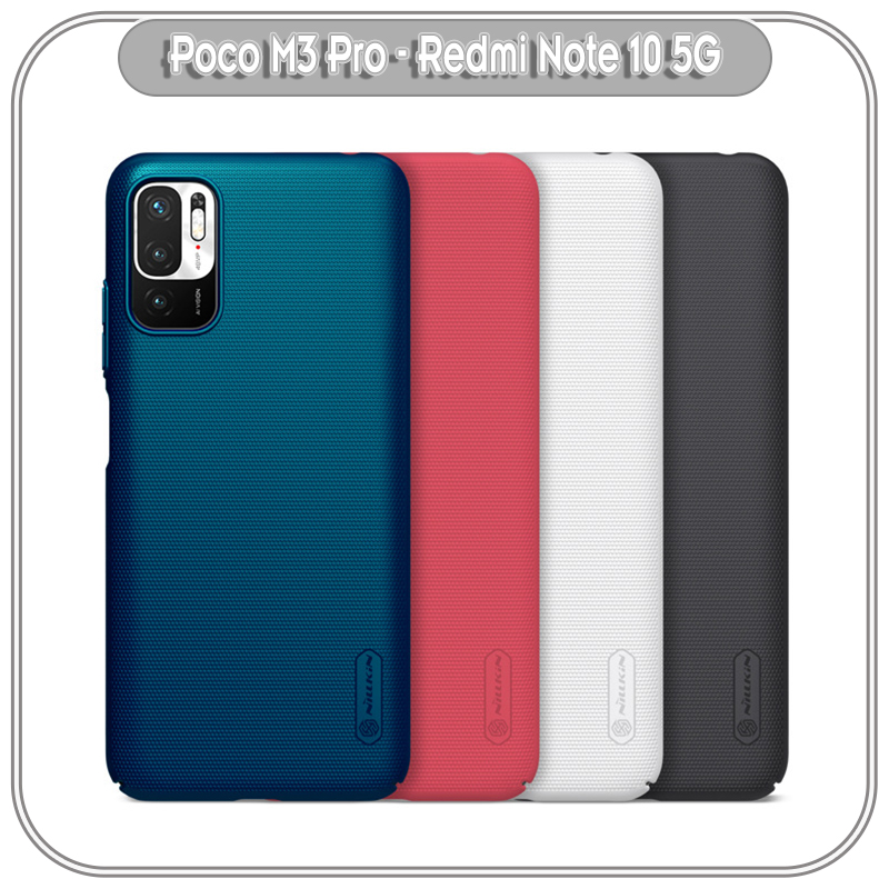 Ốp lưng cho Xiaomi Poco M3 Pro - Redmi Note 10 5G Frosted Shield nhựa PC cứng Nillkin , Vân nhám , chống vân tay - Hàng nhập khẩu