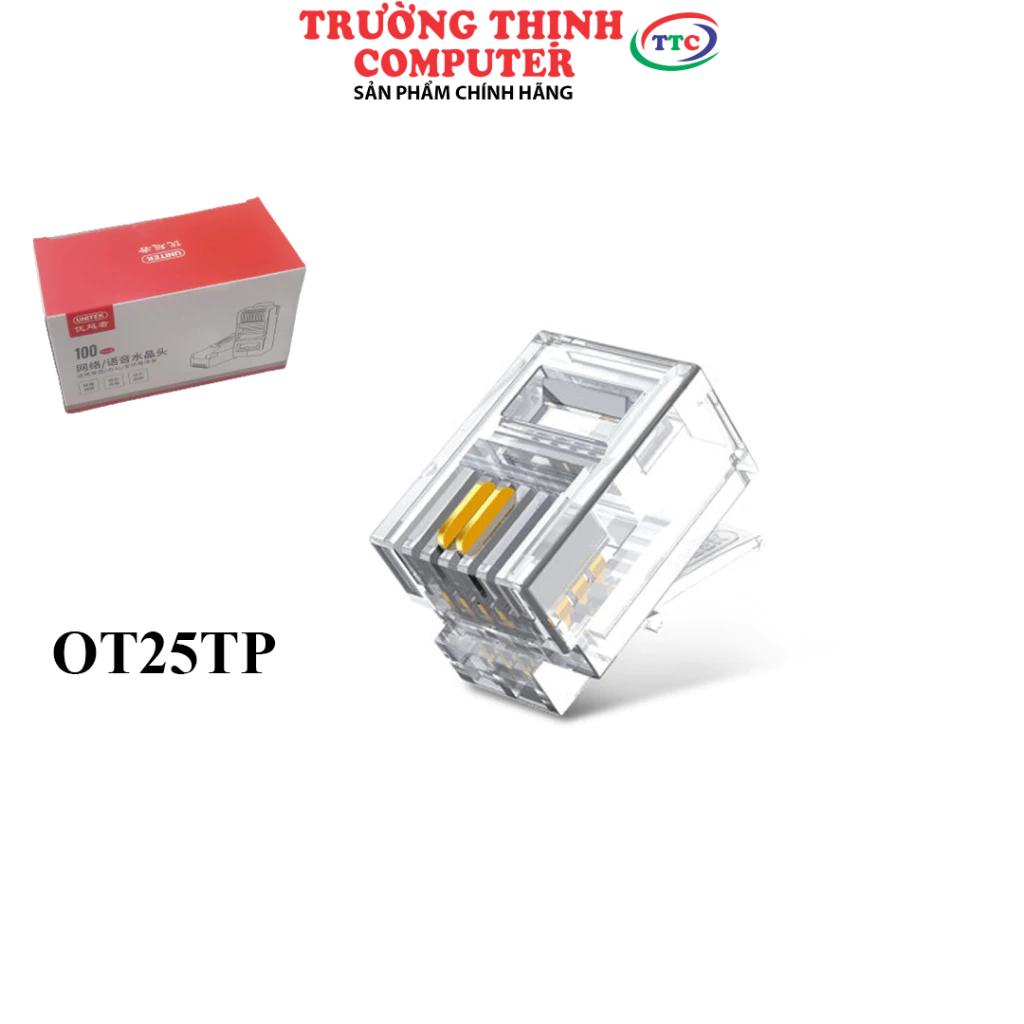 ĐẦU MẠNG ĐIỆN THOẠI RJ11 UNITEK 100C/1 HỘP - HÀNG CHÍNH HÃNG