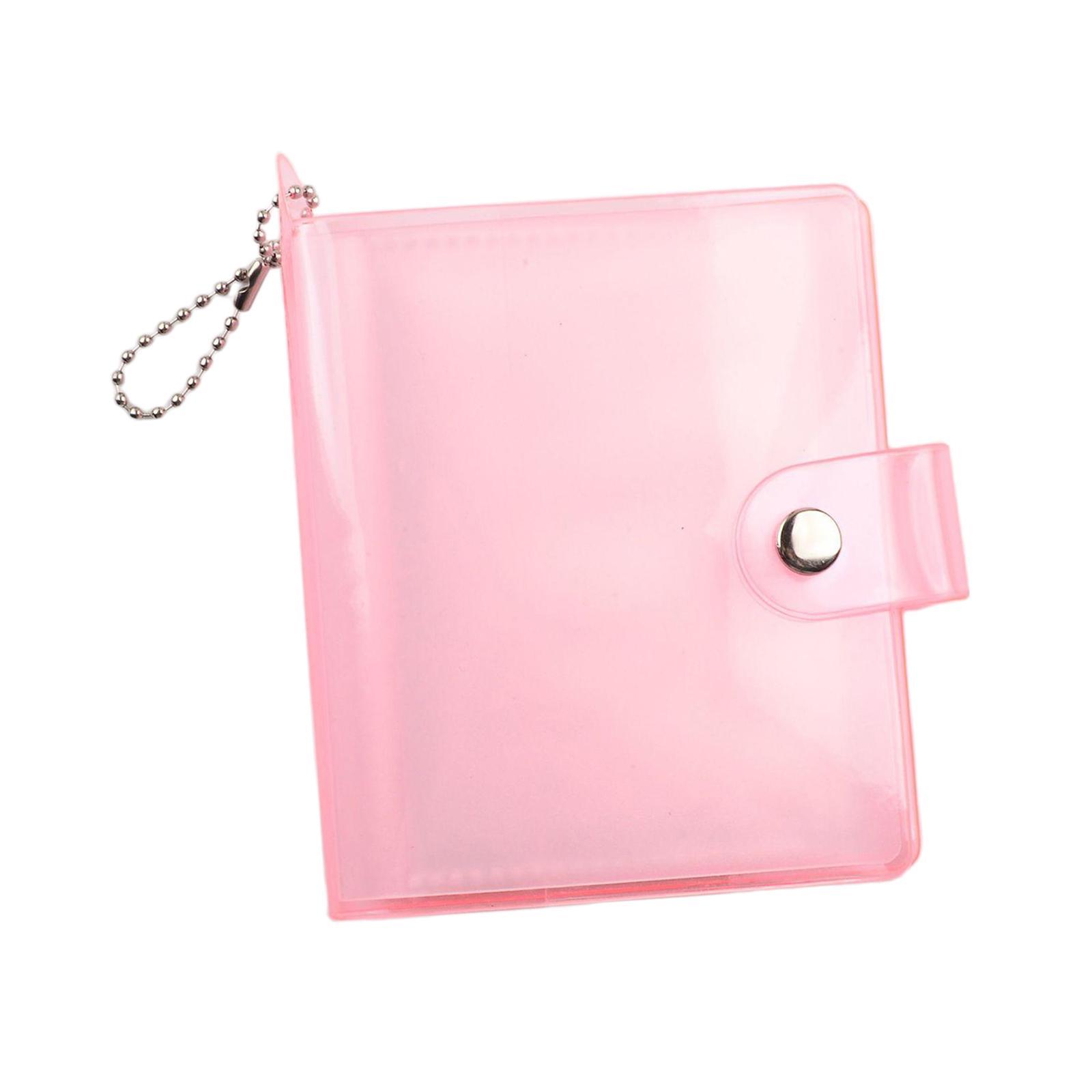 Photo Album Bag Card Holder Business Card Bag Jelly pink