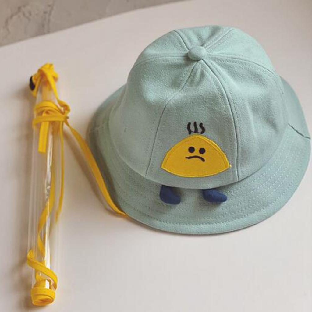 3pcs UV Protection Hat for Kids Beige Orange Green
