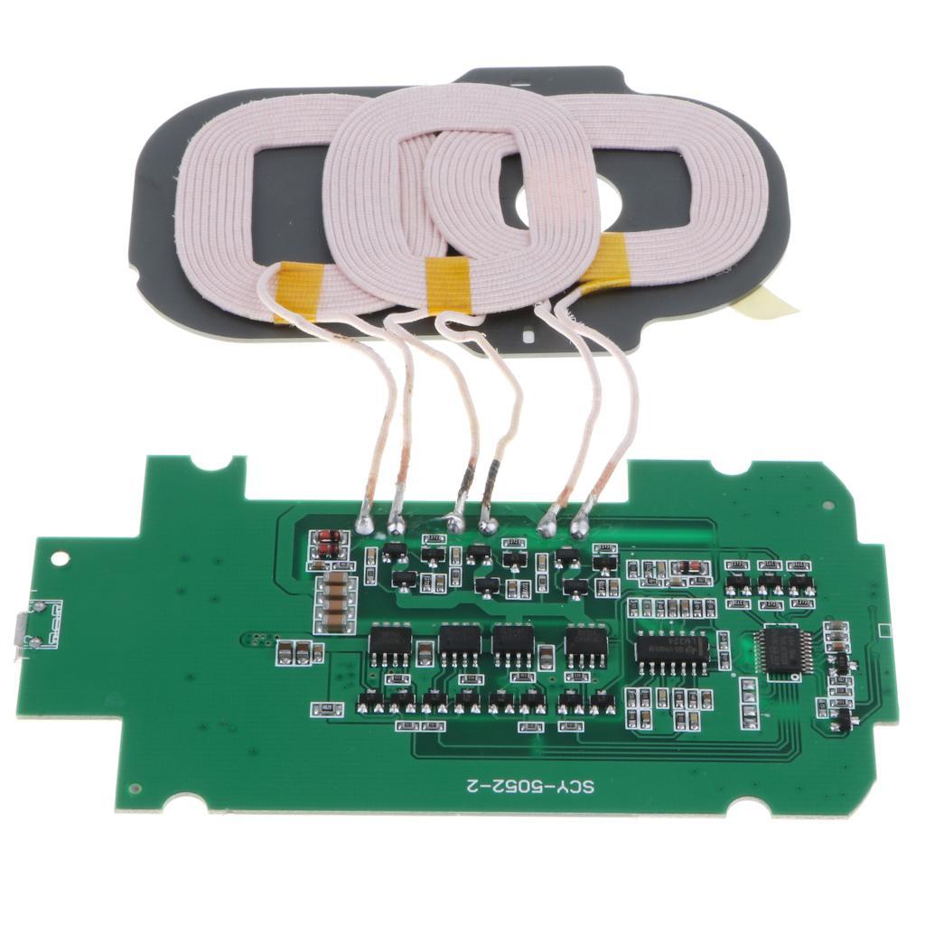 2-3pack Wireless Charger PCBA Circuit Board With 3 Coil Wireless Charging Pad