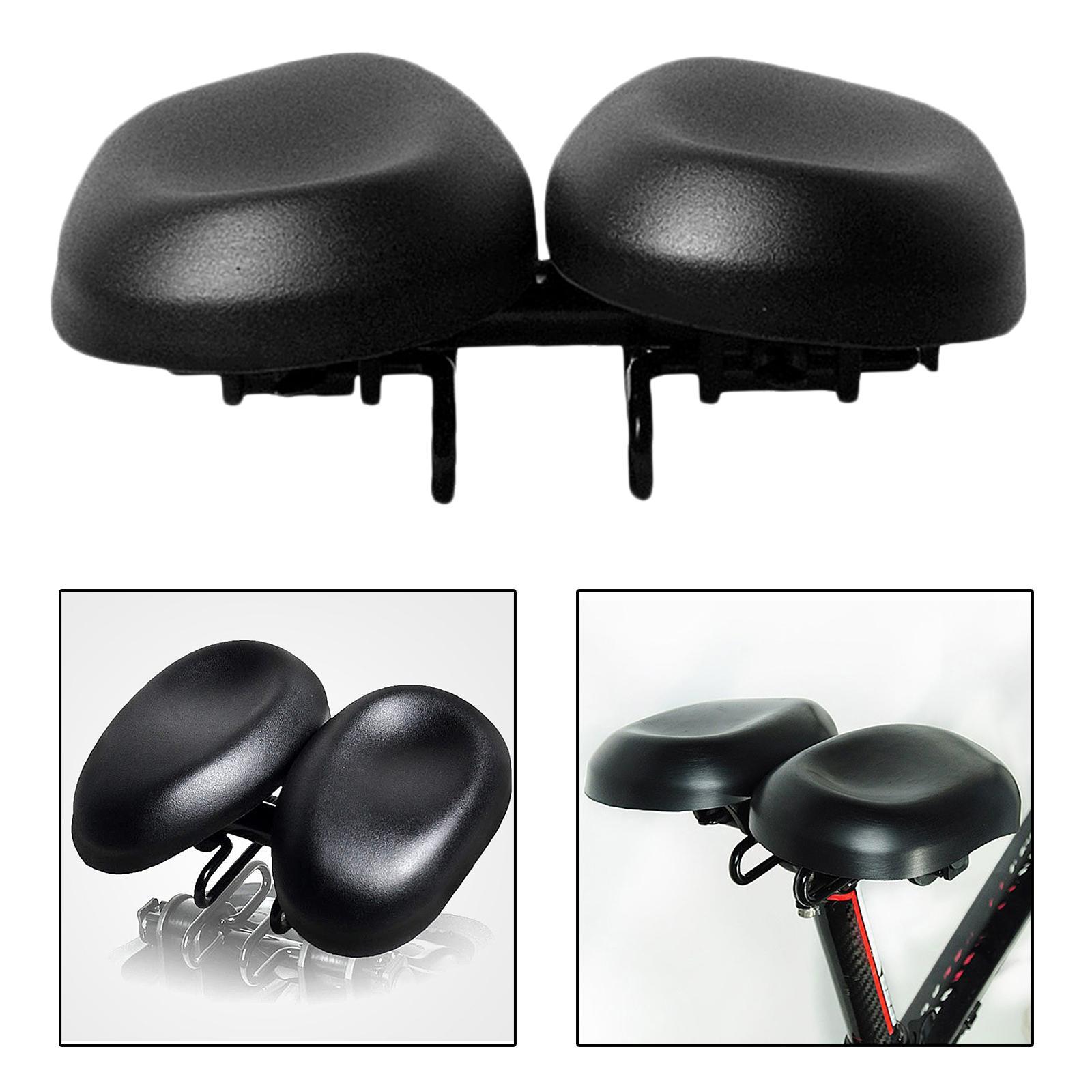 Dual Pad  Bike  Cushion Wide  Comfort Saddle Seat Pad