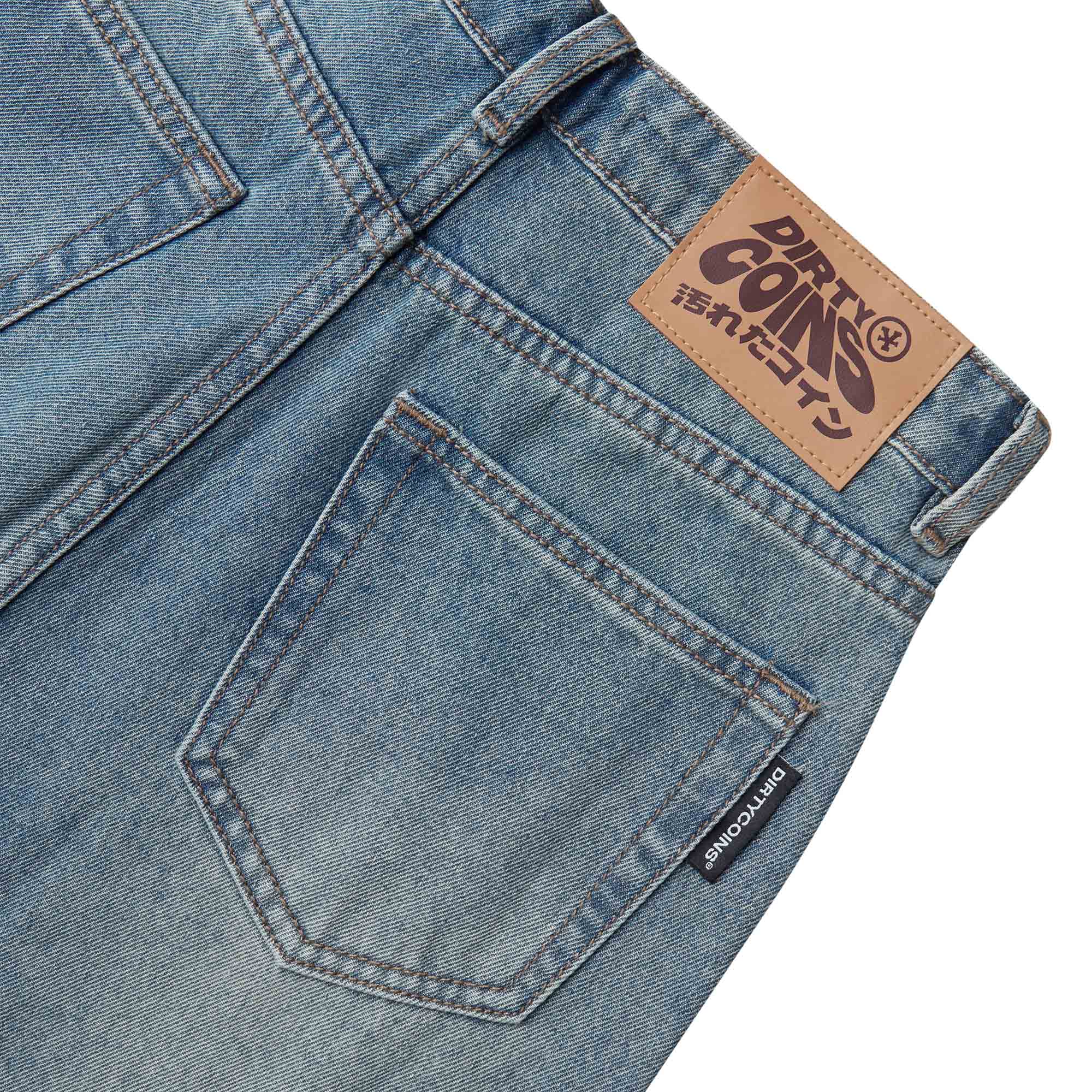 Quần DirtyCoins Dico Comfy Wide Leg Women Jeans - Moss Blue